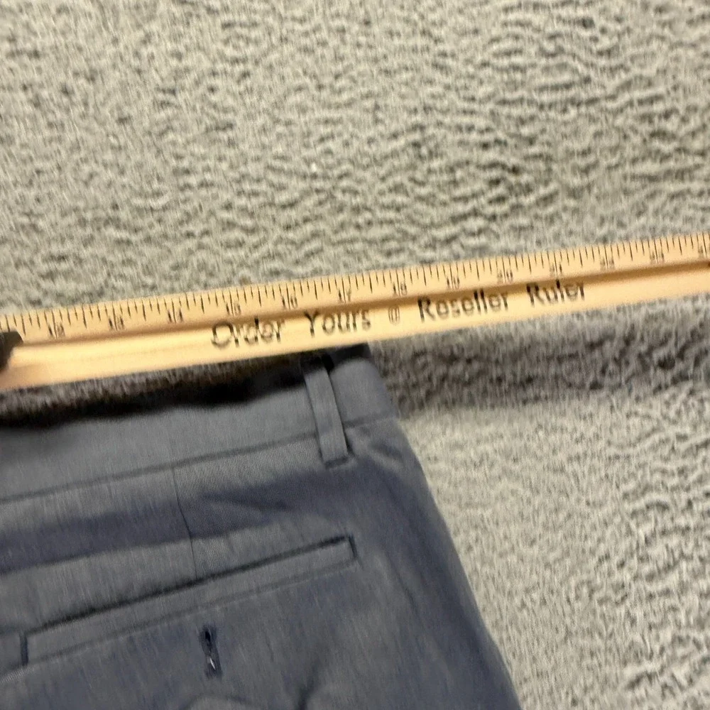 Banana Republic Pant Men 35x32 Gray Cotton Dress Straight Slacks Business Career